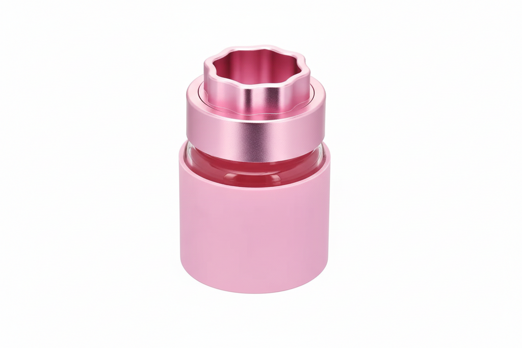 ATOM Grinder with Glass Storage Jar & Silicone Protector - Black