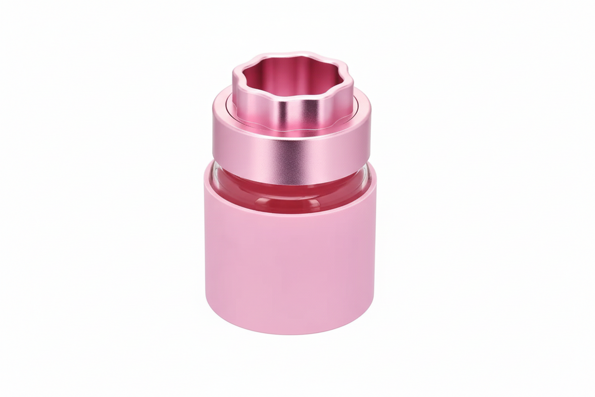 ATOM Grinder with Glass Storage Jar & Silicone Protector - Black