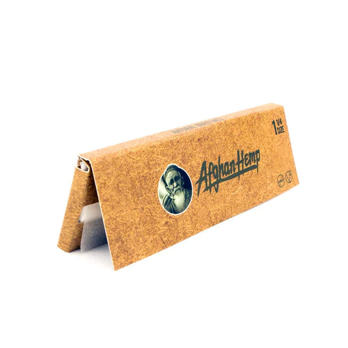 Afgan Hemp Rolling Papers - 1 1/4, 50 Booklet Jar