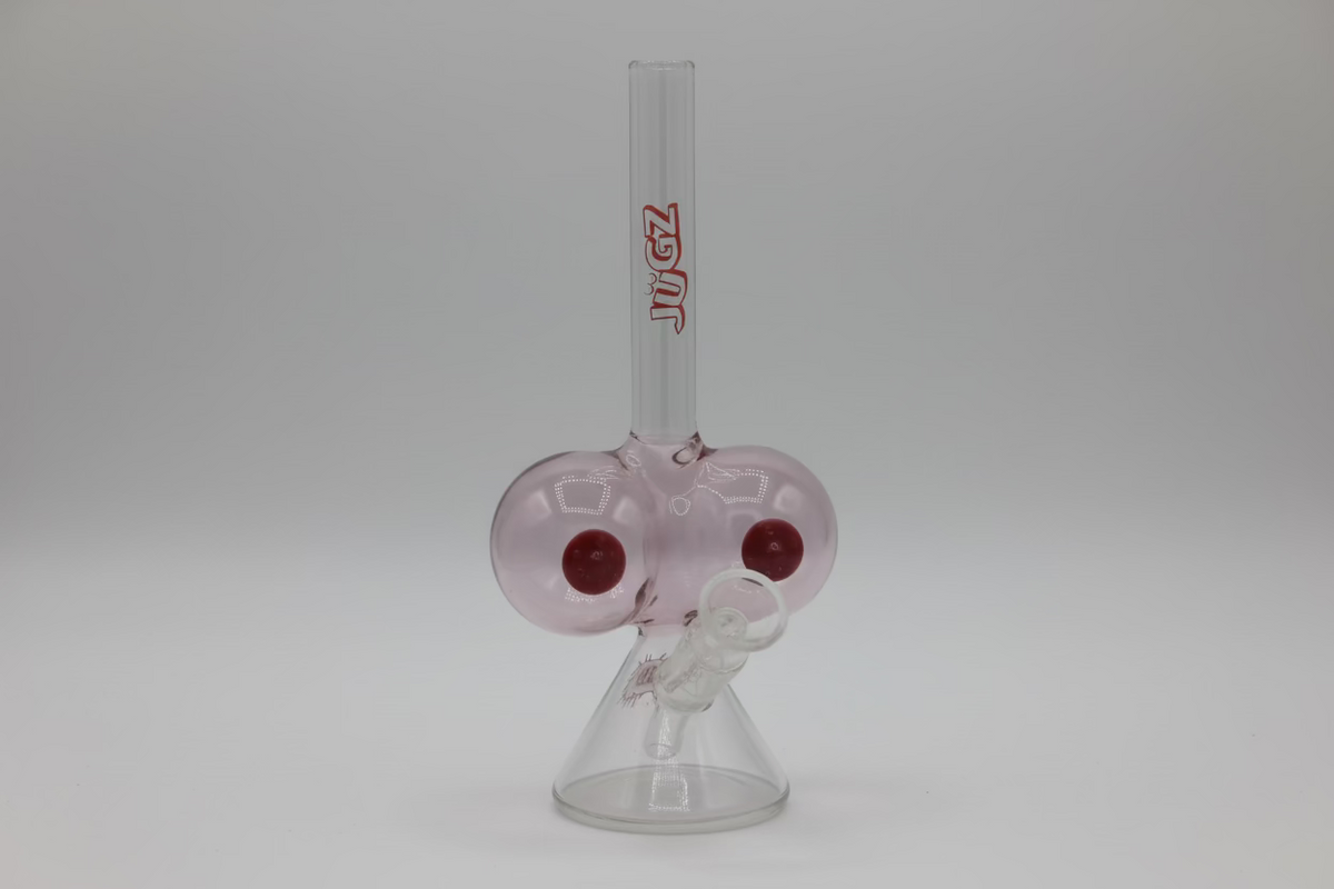 Jugz Beaker A-Cup Bong – Glass Water Pipe with Downstem & Bowl Piece