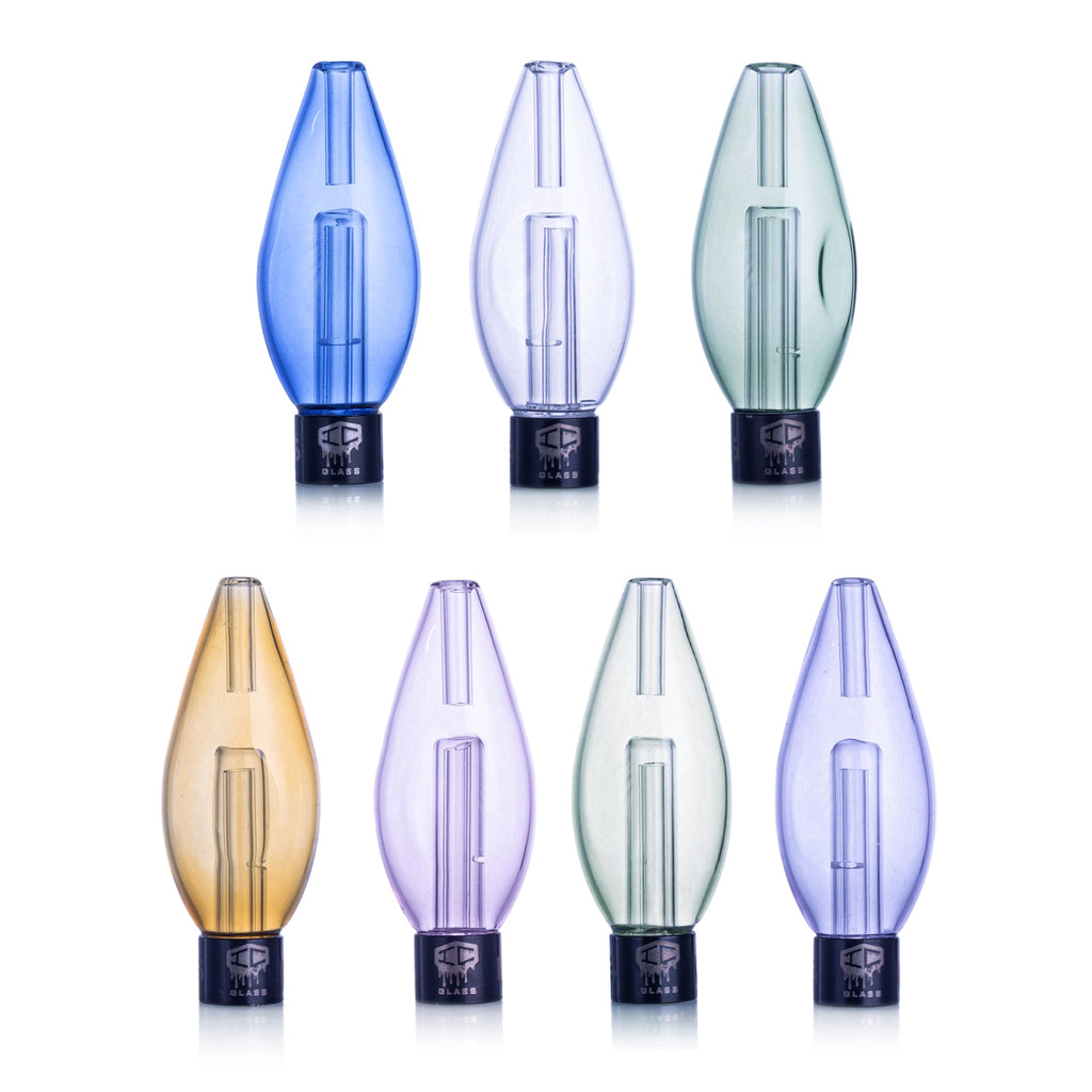 IC Glass-Honey Globe | Includes Titanium, Ceramic & quartz Tip with protector, drip bottle & Glass bucket | Comes with Adapter for Huni Badger - light-green