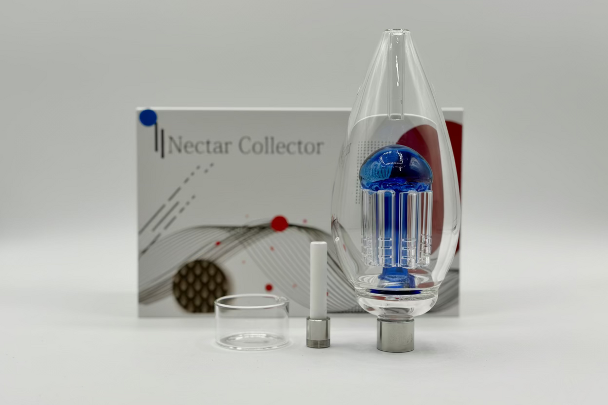 Bulb Nectar Collector with showerhead perc  | 5 colors | NC1299 - Clear