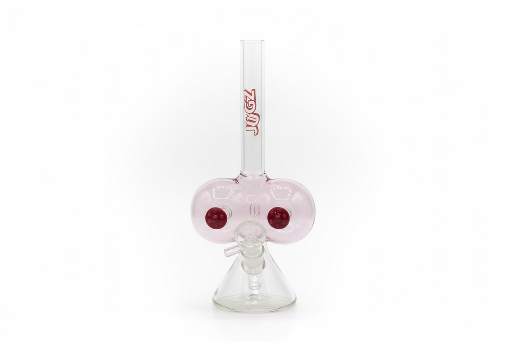 Jugz Beaker A-Cup Bong – Glass Water Pipe with Downstem & Bowl Piece