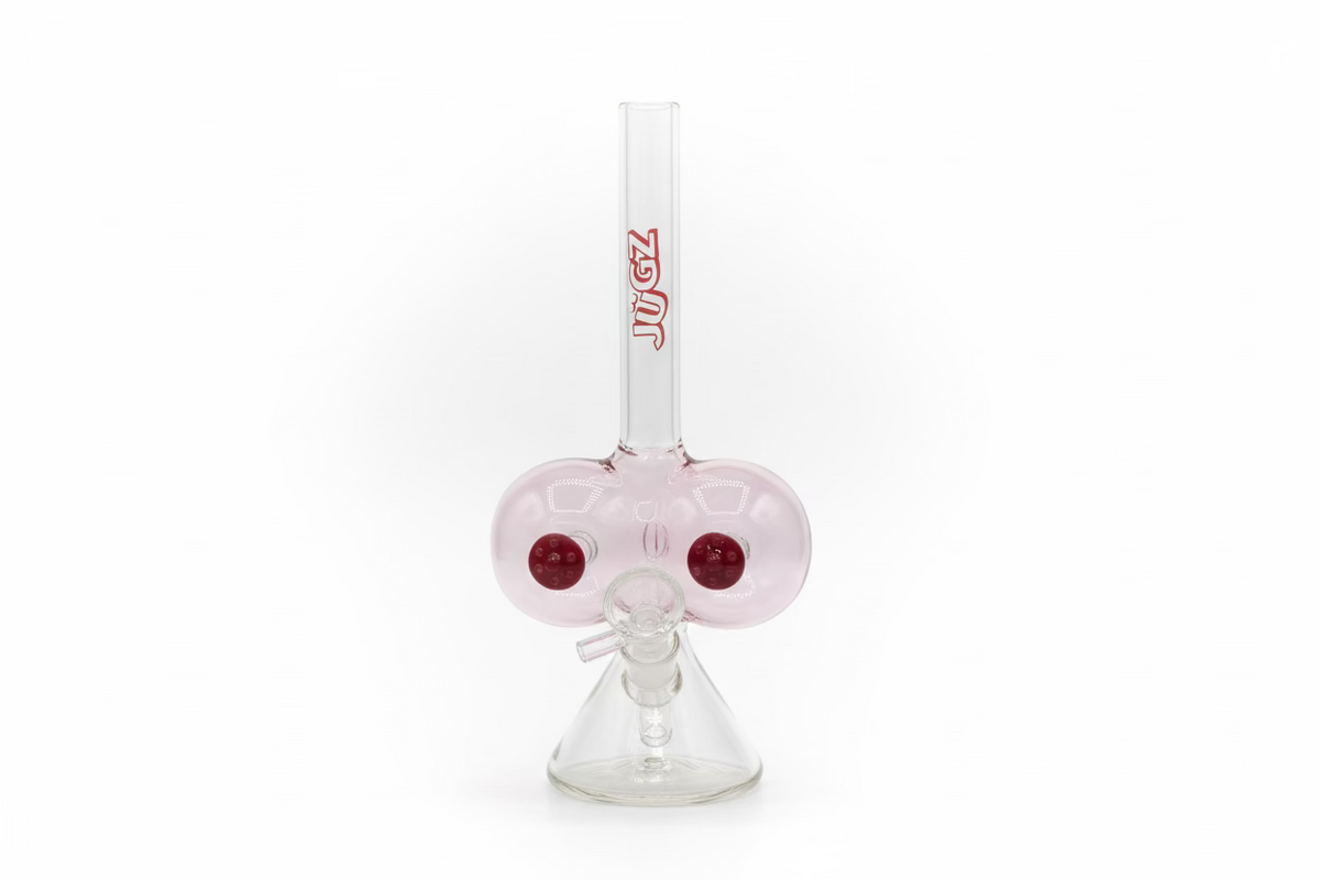 Jugz Beaker A-Cup Bong – Glass Water Pipe with Downstem & Bowl Piece